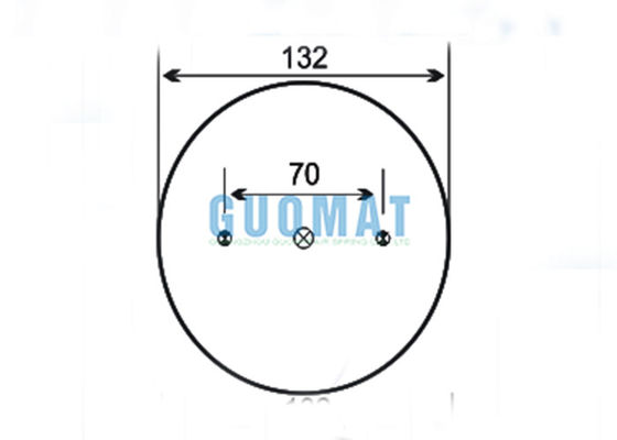 ফায়ারস্টোন ইন্ডাস্ট্রিয়াল বেলো এয়ার স্প্রিং W01-358-3400 2B7-540 গুডইয়ার এয়ার লিফট রাবার ব্যাগ