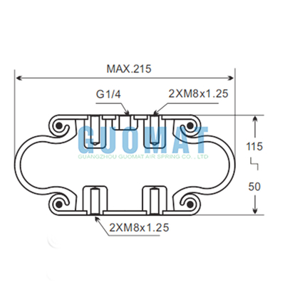 Guomat 1B6022 সাসপেনশন সিস্টেম পার্টস SP 1 B 07 ফিনিক্স এয়ার শক অ্যাবসর্পশন