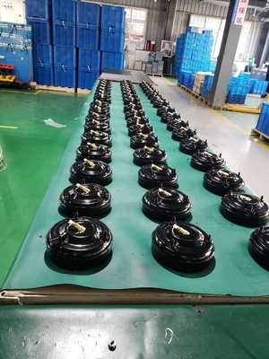W01-358-7304 ফায়ারস্টোন অ্যালুমিনিয়াম প্লেট ফ্ল্যাঞ্জ রিং সহ এয়ার স্প্রিং আইসোলেটর