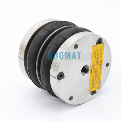 ডানলপ ডাবল কনভোল্টেড এয়ার স্প্রিং 4 1/2X2 অ্যালুমিনিয়াম প্লেট সঙ্গে রাবার Bellow