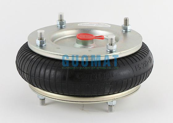 FS210-10 DS Contitech এয়ার স্প্রিং G1/2 ফ্ল্যাঞ্জ সংযোগ টাইপ এয়ার সাসপেনশন ব্যাগ