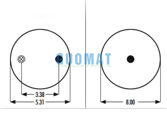 1R8-034 গুডইয়ার রাবার এয়ার ব্যাগ W01-358-5710 ফায়ারস্টোন ট্রাক সাসপেনশন এয়ার স্প্রিং