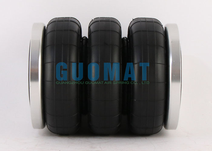 রাবার সংশোধিত 3S70-13F সাসপেনশন এয়ার স্প্রিং 206 মিমি উচ্চতা ট্রিপল কনভোল্যুশন এয়ার লিফট ব্যাগ