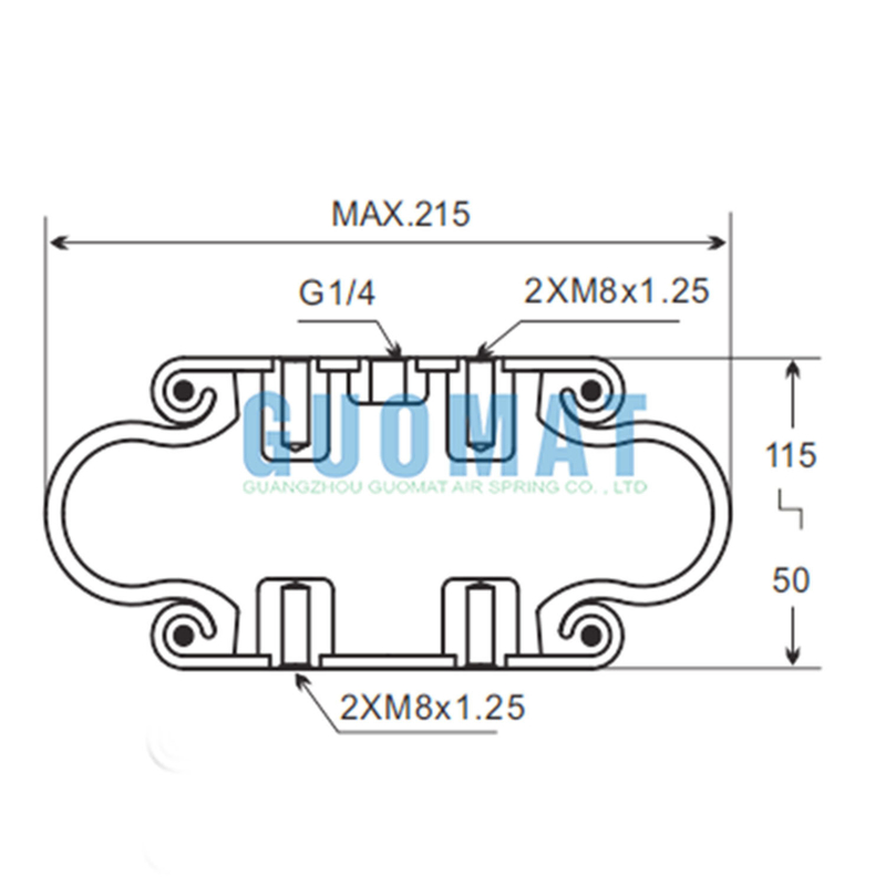 Guomat 1B6022 সাসপেনশন সিস্টেম পার্টস SP 1 B 07 ফিনিক্স এয়ার শক অ্যাবসর্পশন