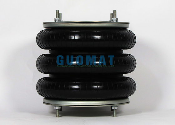10X3 ট্রিপল কনভল্টেড এয়ার স্প্রিং W01 R58 4059 ফায়ারস্টোন ফ্ল্যাঞ্জ সংযোগ বায়ু বালিশ কম্পন হ্রাস করার জন্য