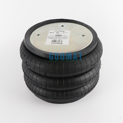 অটো পার্টস 3B12-304 গুডইয়ার এয়ার স্প্রিং ক্রস W01-358-8013 এয়ার স্প্রিং ট্রিপল কনভল্টেড এয়ার ব্যাগ FT330-29 Ci 1/4 NPT