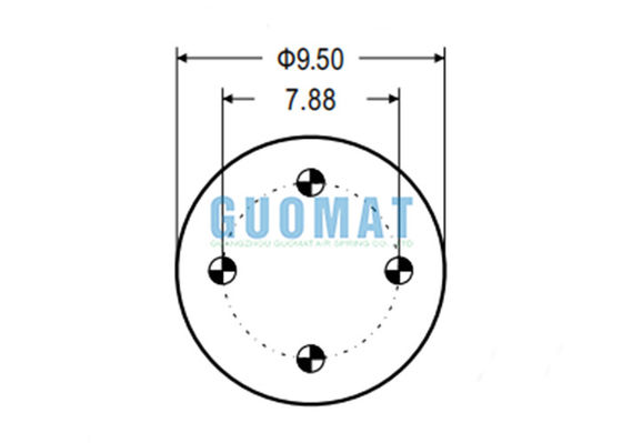 ফায়ারস্টোন W01-358-8723 গুডইয়ার ট্রাক এয়ার সাসপেনশন অ্যাসেম্বলি 1R13-097