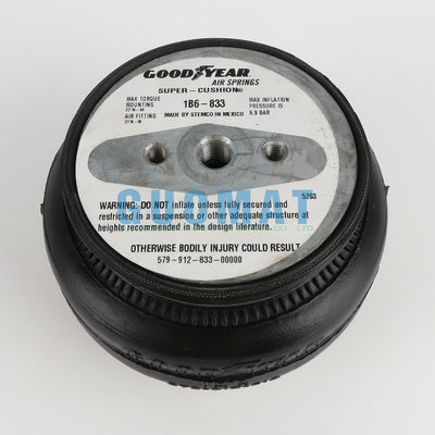 গুডইয়ার 1B6-833 একক স্তর রাবার এয়ার সাসপেনশন 579912833 শিল্প এয়ার স্প্রিং