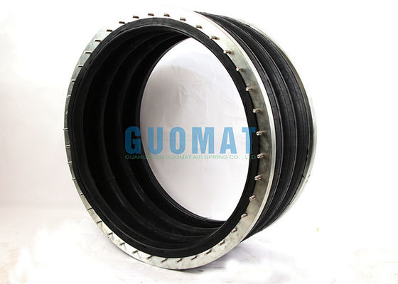 ট্রিপল কনভল্টেড ইন্ডাস্ট্রিয়াল এয়ারব্যাগ 384 মিমি ফ্ল্যাঞ্জ টাইপ এয়ার রাইড সাসপেনশন স্প্রিং