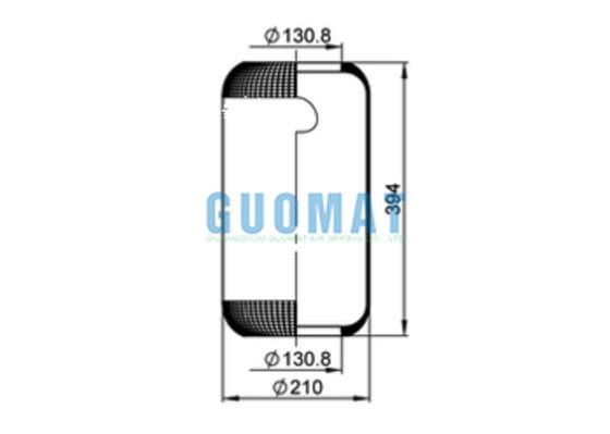 644N কনটিটেক রাবার এয়ার বেলস 1E21 ফিনিক্স বাস এয়ার স্প্রিং মের্সেডস বেঞ্জ A0003270101 এর জন্য