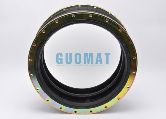 2H520217 রাবার এয়ার ব্যাড এম10 স্ক্রু থ্রেড ডাবল কನ್ভোলিউটেড এয়ার স্প্রিং ফ্ল্যাঞ্জ রিং সহ