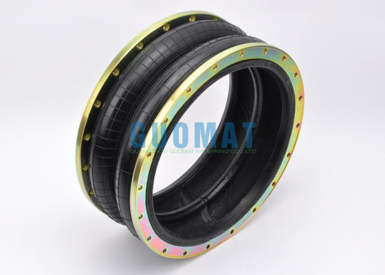 2H520217 রাবার এয়ার ব্যাড এম10 স্ক্রু থ্রেড ডাবল কನ್ভোলিউটেড এয়ার স্প্রিং ফ্ল্যাঞ্জ রিং সহ