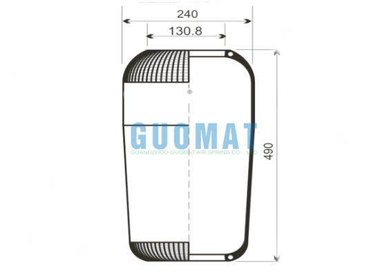 ৭১৩এন কন্টিনটেক বাস এয়ার স্প্রিং ৯০৬৬ গুডইয়ার রাবার এয়ার বেলোস প্রতিস্থাপন সরবরাহকারী