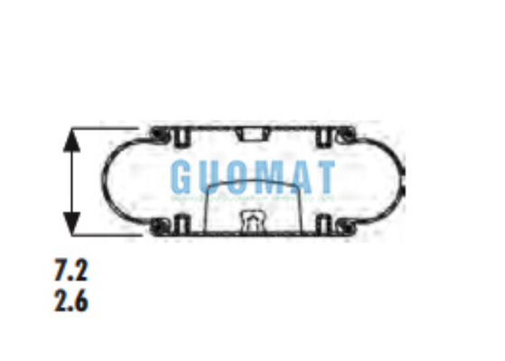 W013586920/W013587043 ফায়ারস্টোন রাবার এয়ার স্প্রিং 1B12-305 গুডইয়ার ইন্ডাস্ট্রিয়াল এয়ার বেল্লো