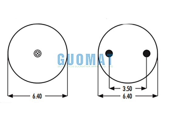 2B9-230 গুডইয়ার এয়ার স্প্রিং প্রতিস্থাপন 578-92-3-202 ইন্ডাস্ট্রিয়াল রাবার এয়ার বেলস