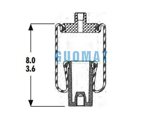 1S3-011 গুডইয়ার ক্যাব এয়ার স্প্রিং W02-358-4001 ফায়ারস্টোন এয়ার শক শোষক