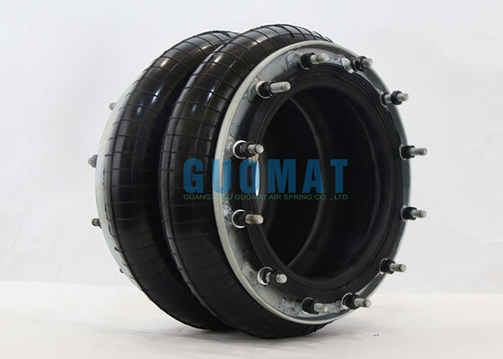 ফায়ারস্টোন এয়ার ব্যাগ W01-358-7431 ফ্ল্যাঞ্জ সহ ডাবল কনভোল্টেড ইন্ডাস্ট্রিয়াল এয়ার স্প্রিং