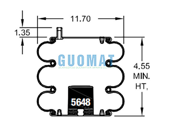 FT 330-29 703 কন্টিনেটিক ইন্ডাস্ট্রিয়াল এয়ার ব্যাগ W01-358-7990 ফায়ারস্টোন নিউম্যাটিক এয়ার বেলোস