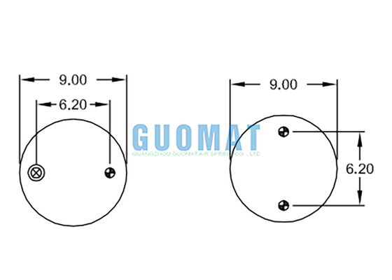 FT 330-29 703 কন্টিনেটিক ইন্ডাস্ট্রিয়াল এয়ার ব্যাগ W01-358-7990 ফায়ারস্টোন নিউম্যাটিক এয়ার বেলোস