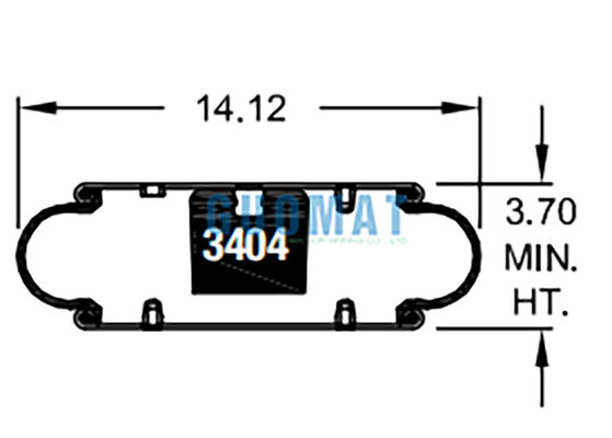 W01-358-7105 ফায়ারস্টোন রাবার এয়ার শক 113 স্টাইল ইন্ডাস্ট্রিয়াল কম্পন বিচ্ছিন্নতা এয়ার ব্যাগ