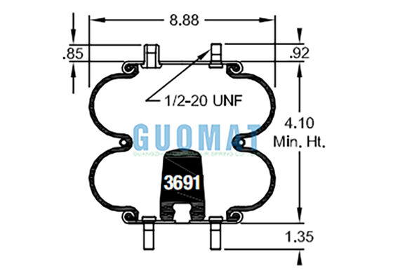 W01-358-6941 ফায়ারস্টোন সাসপেনশন এয়ার শক স্টাইল 20 রাবার বেললস এয়ার স্প্রিং