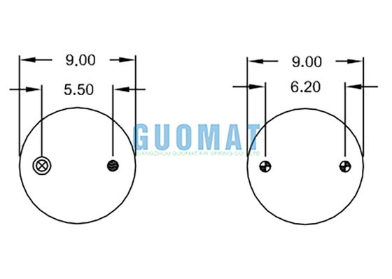ট্রিপল কনভোলিউটেড এয়ার স্প্রিং W01-358-8016 ফায়ারস্টোন সাসপেনশন এয়ার শক অ্যাবসর্বার ব্যাগ