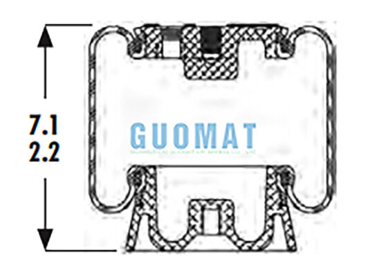 1S4-123 গুডইয়ার কেবিন এয়ার স্প্রিং ASC-08-7-15 সাসপেনশন এয়ার শক ফর ট্রাক ড্রাইভারের সিট সাসপেনশন