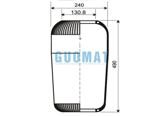 713N কন্টিনেটিক সাসপেনশন এয়ার স্প্রিং 72296 এয়ার বেলোস V1F21D ভাইব্রাকোস্টিক