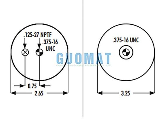 Goodyear 1S4.5-121 ক্যাব এয়ার স্প্রিং পিস্টন ASC-08-7-157 রিপ্লেসমেন্ট স্লিভ এয়ার ব্যাগ সহ