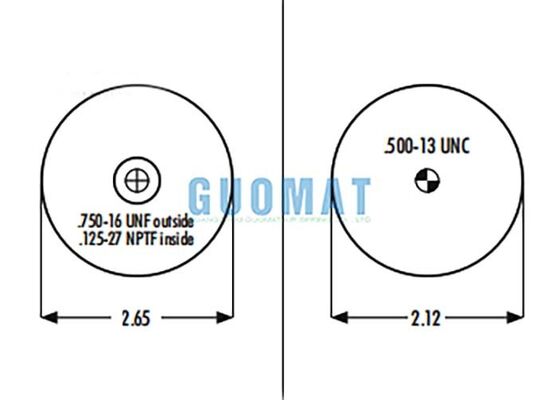 1S5-006 Goodyear Sleeve এয়ার স্প্রিং ASC-08-7-005 ট্রাকের ক্যাবিন এয়ার সাসপেনশন