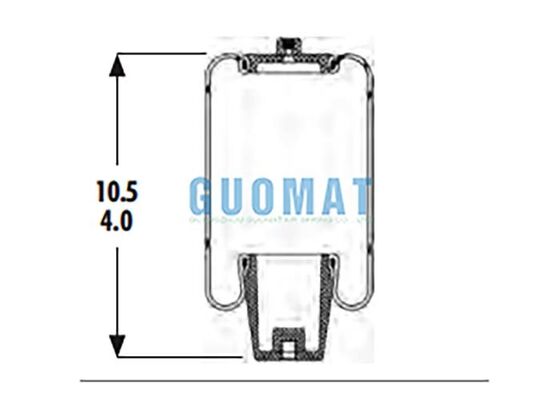 1S5-038 Goodyear Cab Suspension Air Spring ASC-08-7-194 Piston Rubber Air Bag Commercial Trucks এর জন্য