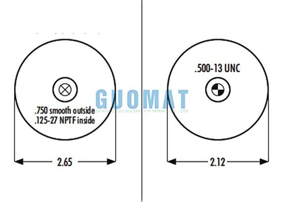 1S5-038 Goodyear Cab Suspension Air Spring ASC-08-7-194 Piston Rubber Air Bag Commercial Trucks এর জন্য