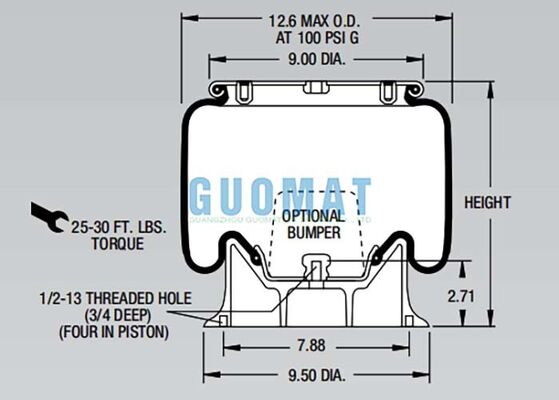 1T15M-2 ফায়ারস্টোন স্টাইল এয়ার শক W01-358-9042 শক শোষণের জন্য এয়ার সাসপেনশন স্প্রিংস