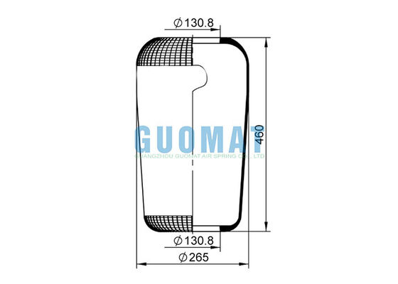 716N Contitech বাস সাসপেনশন এয়ার স্প্রিং W010950145 1R2A450-305 ফায়ারস্টোন রাবার এয়ার বেলস