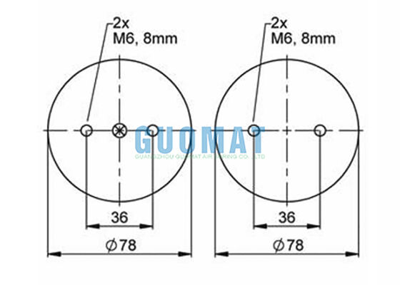 FD 22-4 DI CR Contitech Industrial Rubber Air Spring EB-80-45 FESTO Bellows Cylinder
