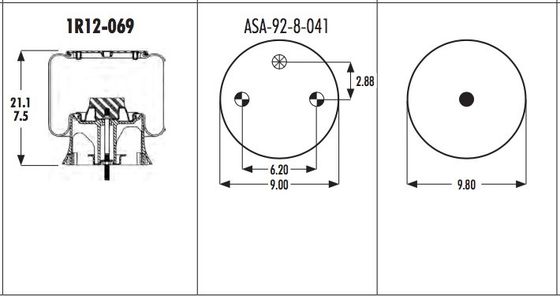 1R12-069 ট্রাক এয়ার স্প্রিংস