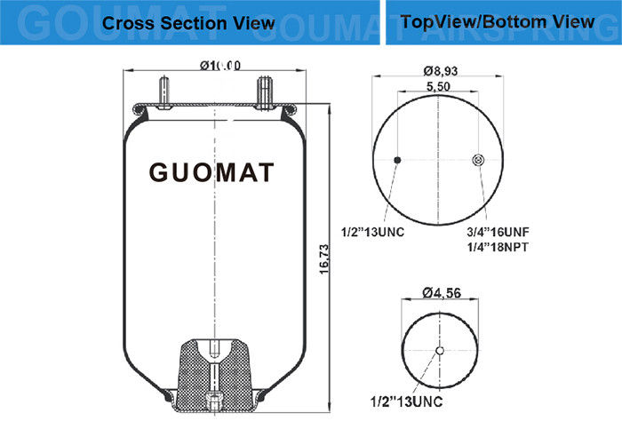 20 480 202/70 321 079 / ২0 573 113 ট্রাক গোডাইয়ার এয়ার ব্যাগ 1 আর 1২-843
