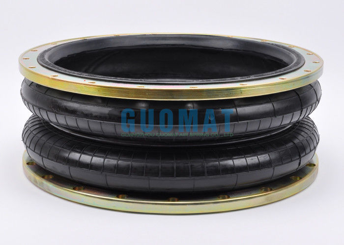 2H520217 রাবার এয়ার ব্যাড এম10 স্ক্রু থ্রেড ডাবল কನ್ভোলিউটেড এয়ার স্প্রিং ফ্ল্যাঞ্জ রিং সহ