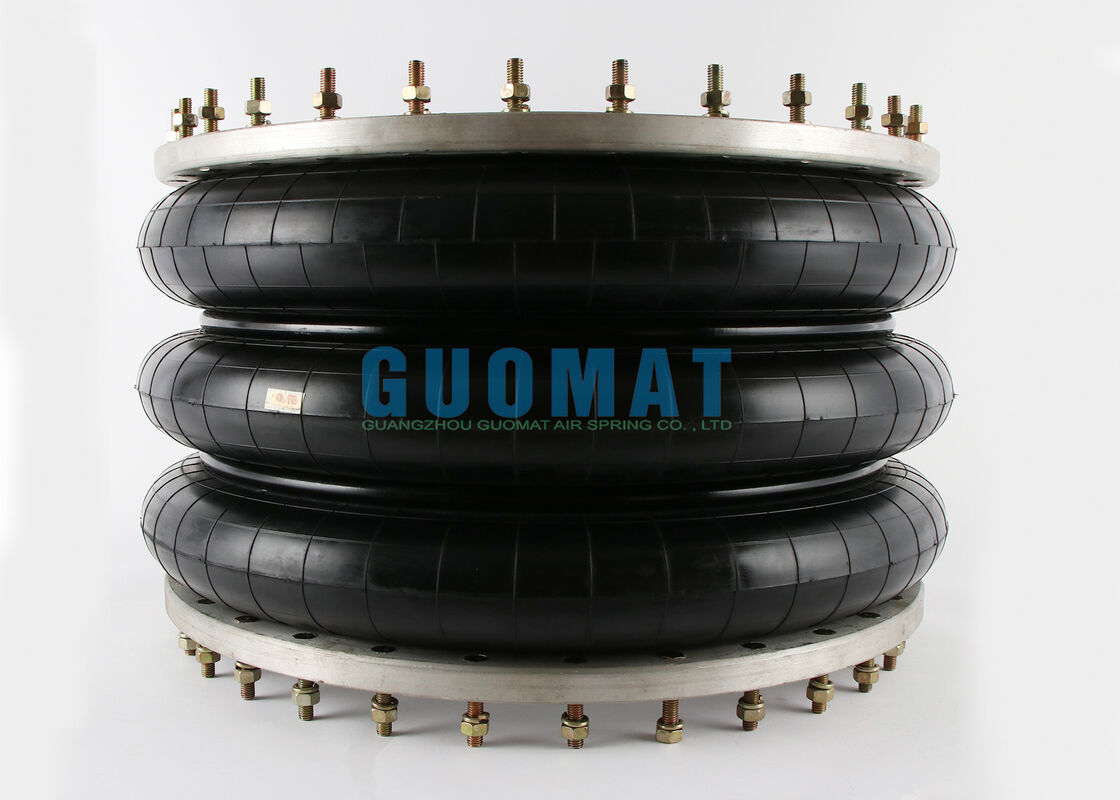 W01-358-9603 ফায়ারস্টোন ফ্ল্যাঞ্জ এয়ার স্প্রিং 348-3 স্টাইল ট্রিপল কನ್ভোলিউটেড ইন্ডাস্ট্রিয়াল এয়ার শক