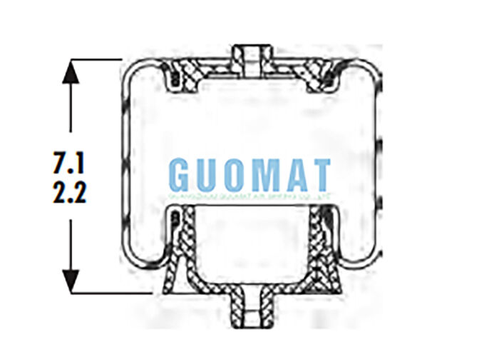 1S4-067 ক্যাব বায়ু স্প্রিং Goodyear ASC-08-7-137 ট্রাক সাসপেনশন এয়ার ব্যাগ প্রতিস্থাপন