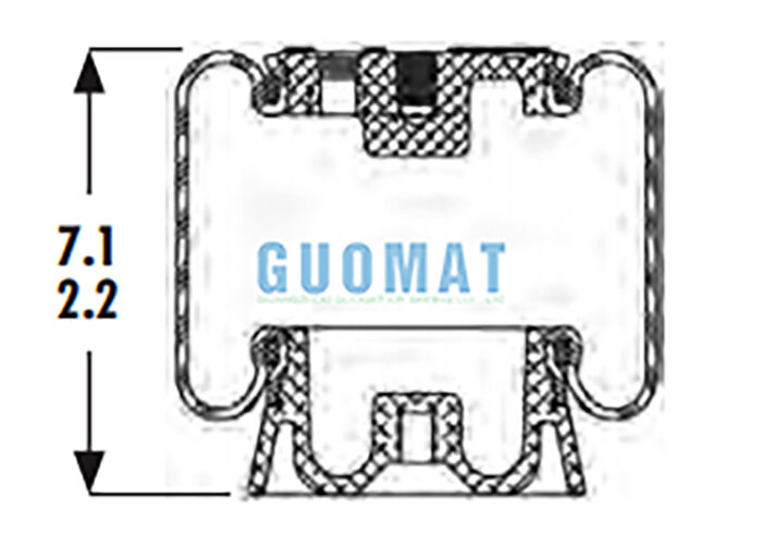 1S4-123 গুডইয়ার কেবিন এয়ার স্প্রিং ASC-08-7-15 সাসপেনশন এয়ার শক ফর ট্রাক ড্রাইভারের সিট সাসপেনশন