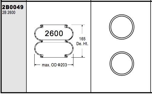 4.6 পাউন্ড শিল্প বায়ু স্প্রিং শক ধনুক সংখ্যা 224 0.2-0.8 এম পা চাপ চাপ