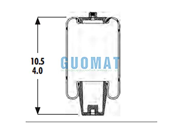 1S5-038 Goodyear Cab Suspension Air Spring ASC-08-7-194 Piston Rubber Air Bag Commercial Trucks এর জন্য
